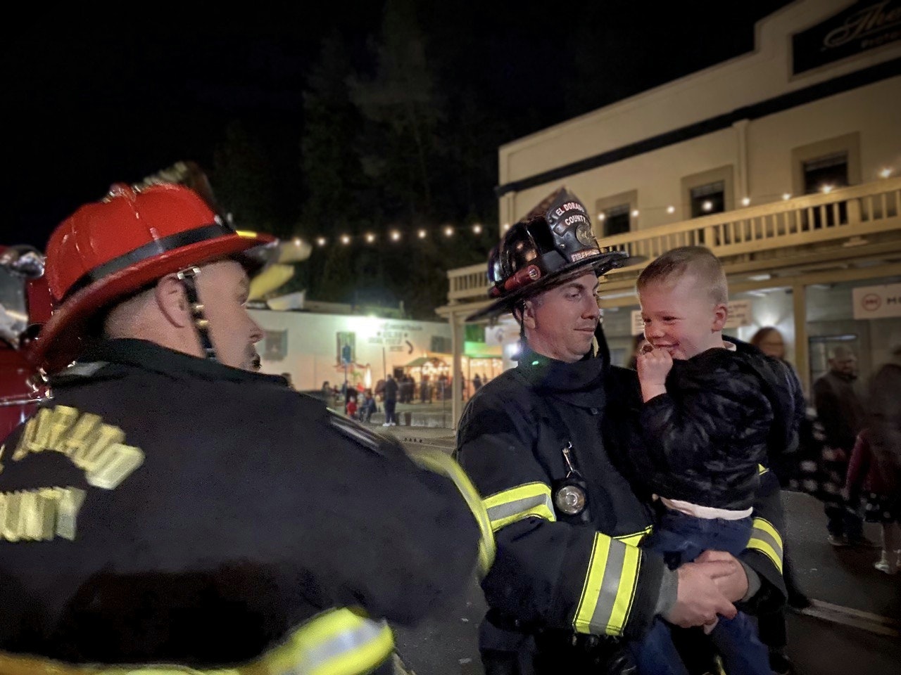 May contain: helmet, clothing, apparel, fireman, person, human, and hat