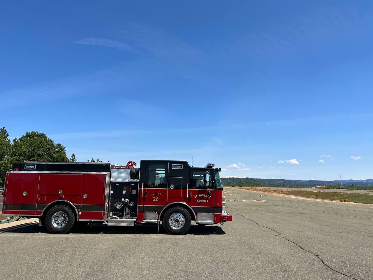May contain: fire truck, vehicle, truck, and transportation