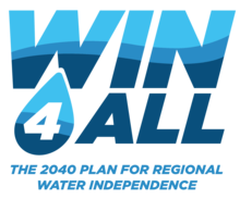 text: Win for all. The 2040 plan for regional water independence