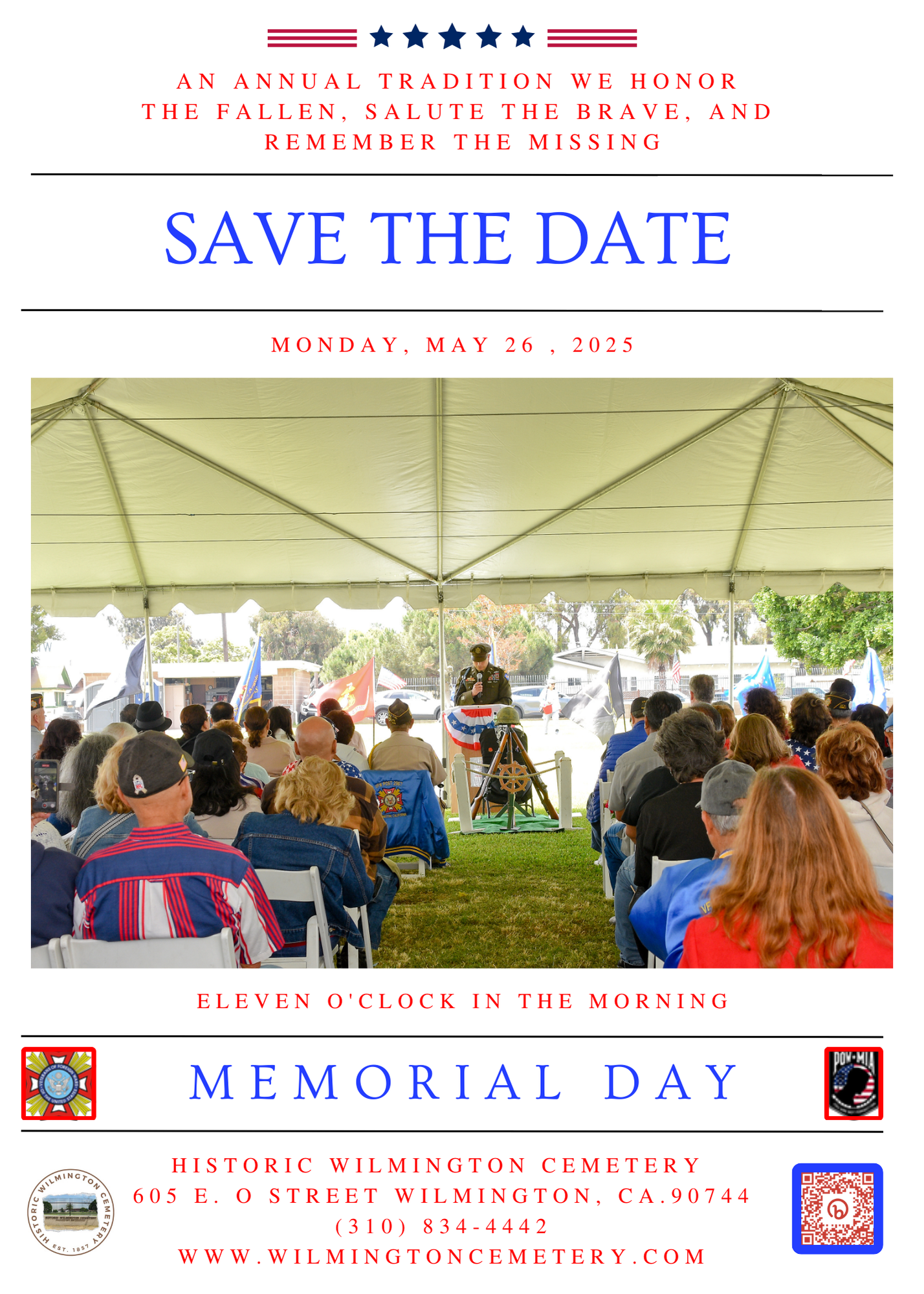 2025 Memorial Day event on May 26, 2025