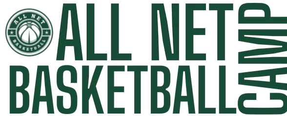 The image features the text "ALL NET BASKETBALL CAMP," emphasizing a basketball training program.