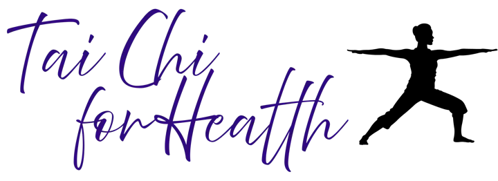 Text: "Tai Chi for Health" in purple cursive font.
